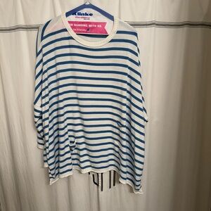 Mersea blue and white stripe Catalina sweater